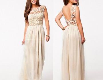 Lace Embroidery Boho Long Maxi Dress On Luulla